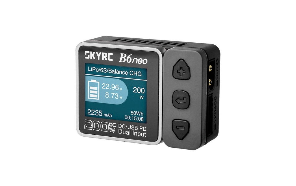 SKYRC Chargeur B6neo, 200W DC, 1-6S Gris