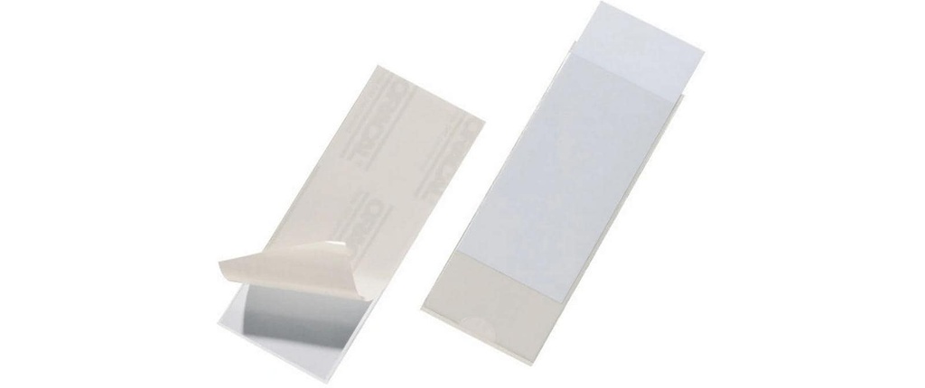 DURABLE Pocketfix autocollant, transparent, 10 pièces