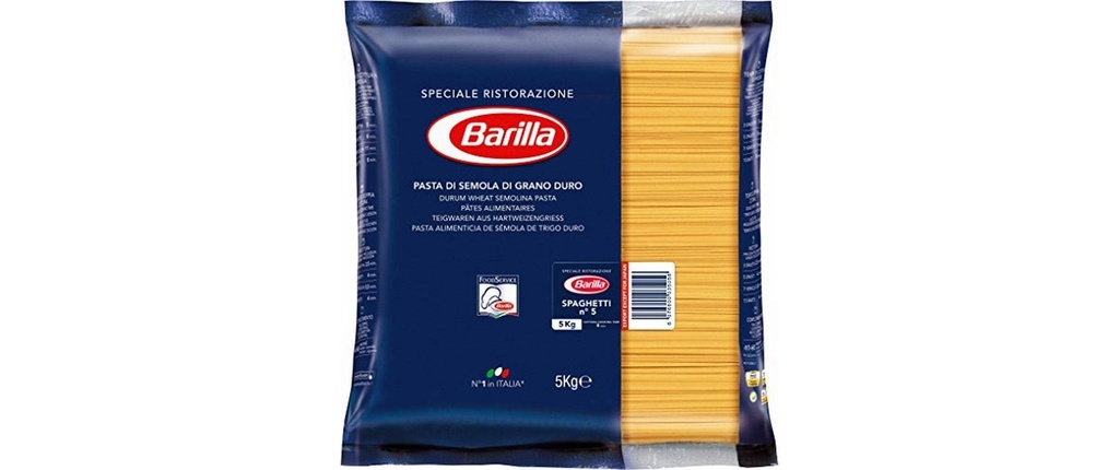Barilla Pâtes alimentaires Spaghetti Nr. 5 5 kg