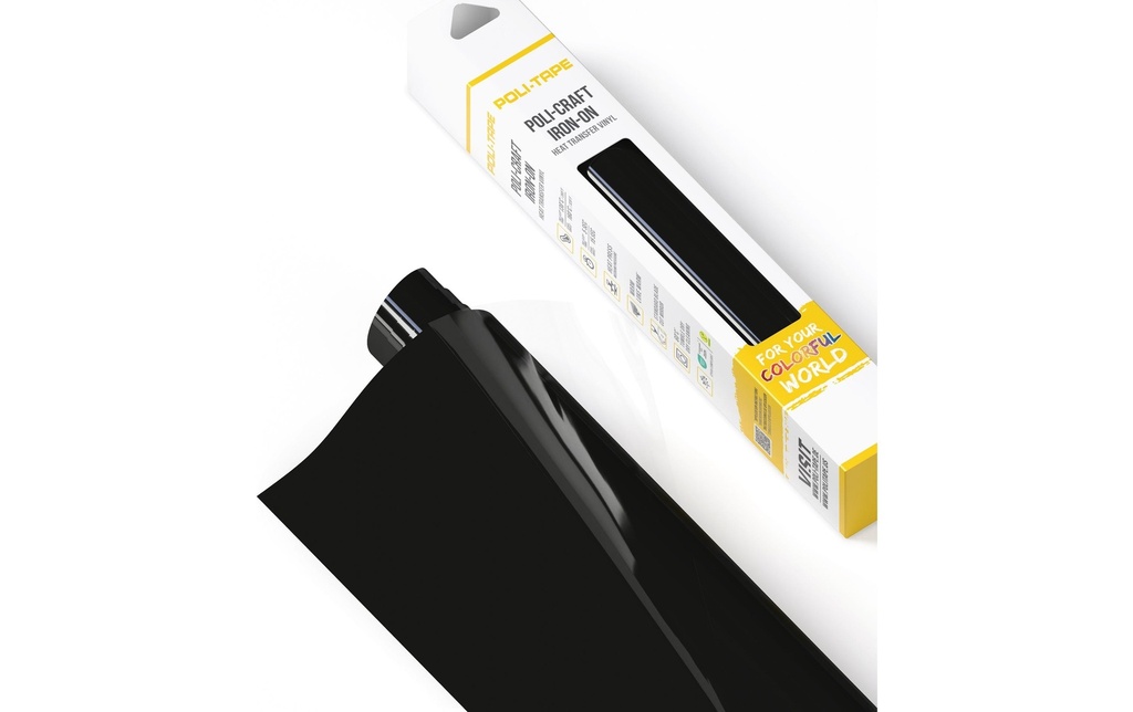Poli-Tape Film thermocollant Poli-Flex turbo, 30.5 x 122 cm, noir