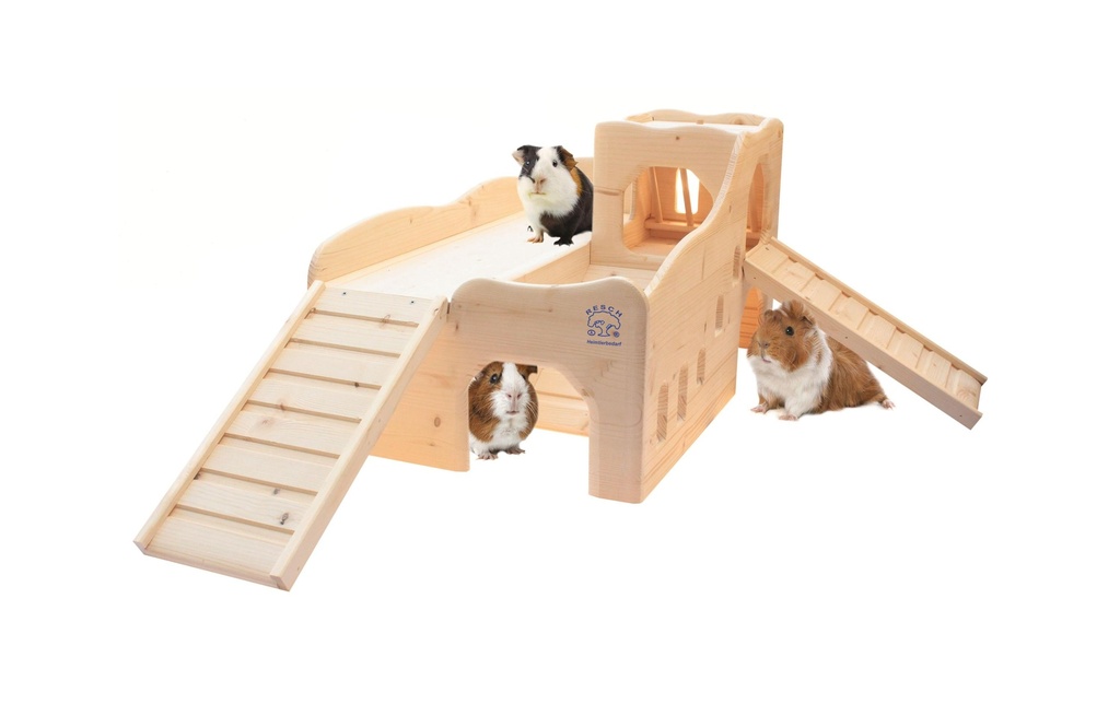 Resch Château d'aventure pour cochons d'Inde 88.5 x 34 x 70 cm