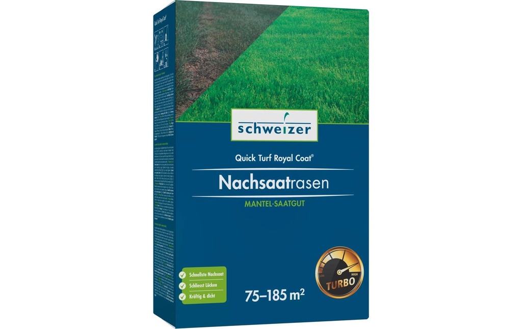 Eric Schweizer Sursemis de gazon Manteau royal Quick Turf, 1875 g