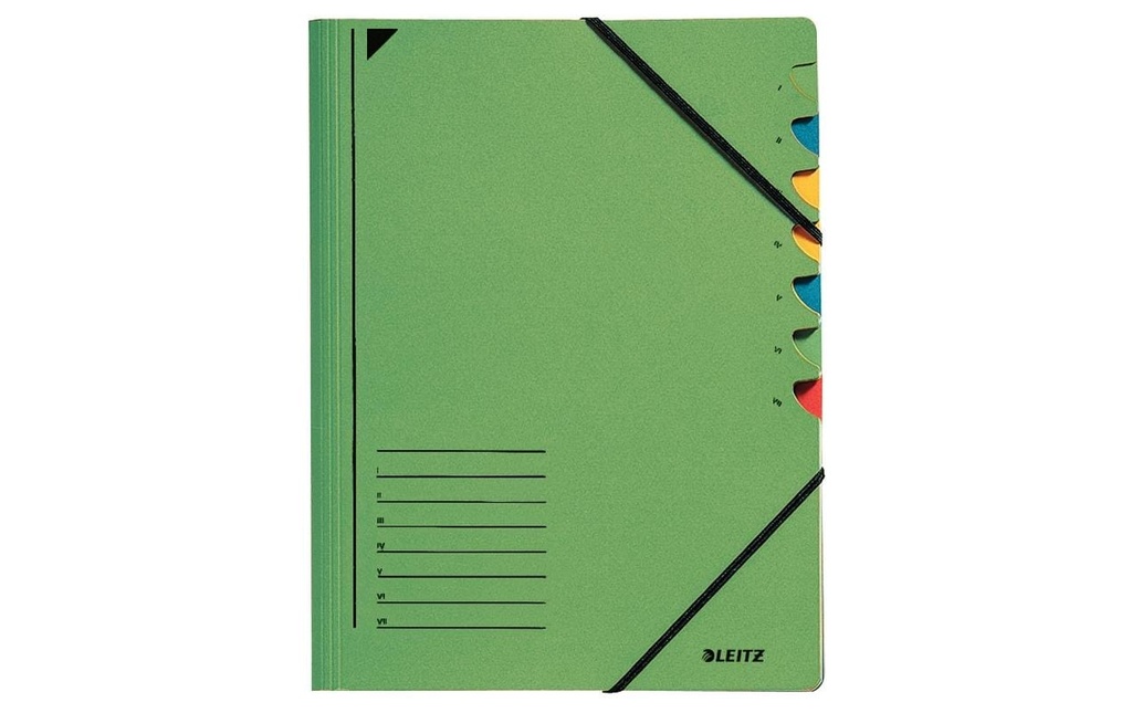 Leitz Classeur à compartiments 7 pièces, Vert