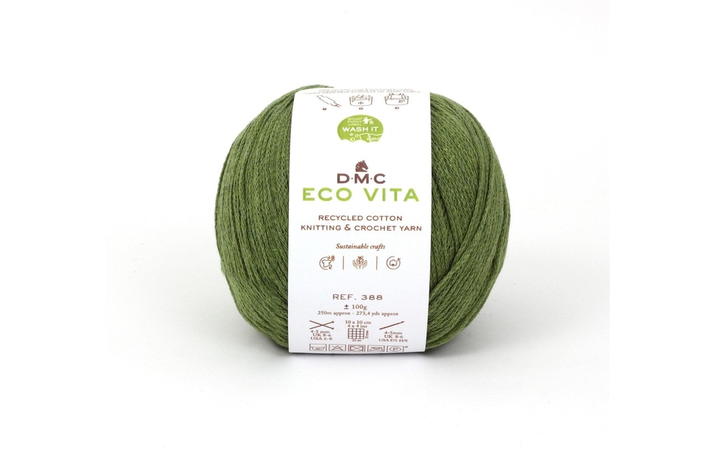 DMC Laine Eco Vita 100 g, Vert herbe