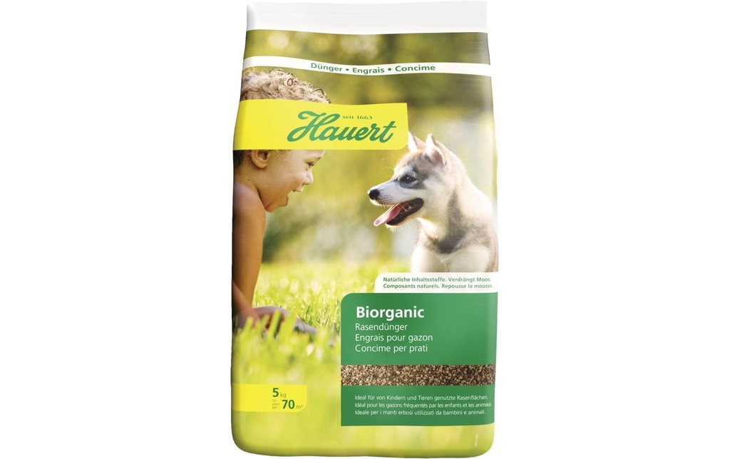 Hauert Engrais longue durée Gazon Biorganic 5 kg