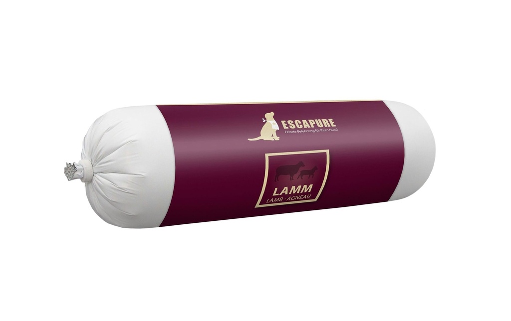 Escapure Alimentation humide Saucisse Agneau, 400 g