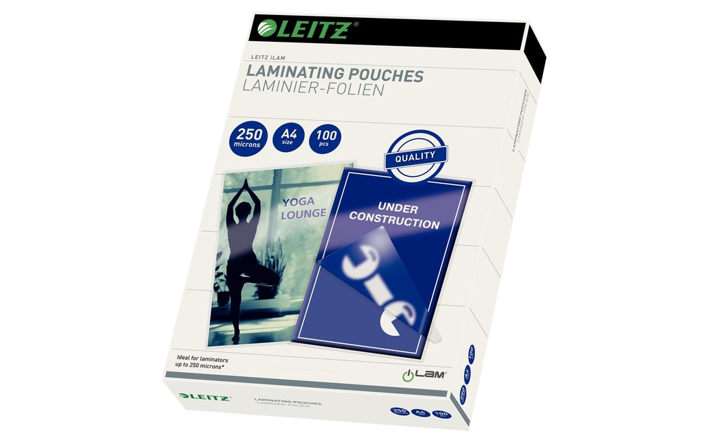 LEITZ Poches laminer A4 250 Micron (100 pces)