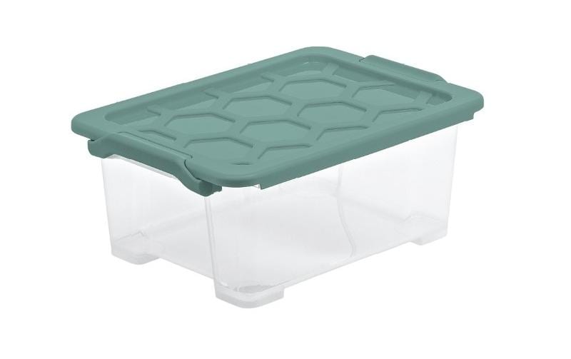 ROTHO Box SAFE 11L transparent/vert