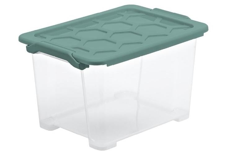 ROTHO Box SAFE 15L transparent/vert