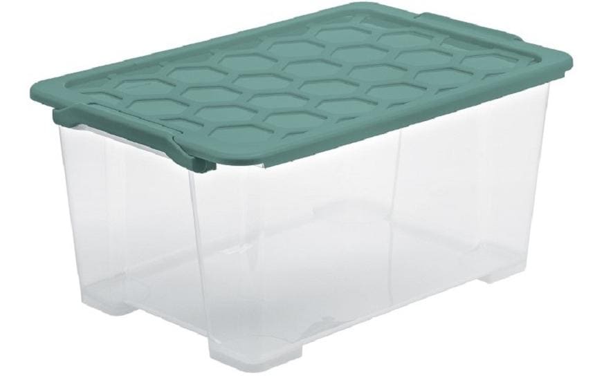 ROTHO Box SAFE 44L transparent/vert