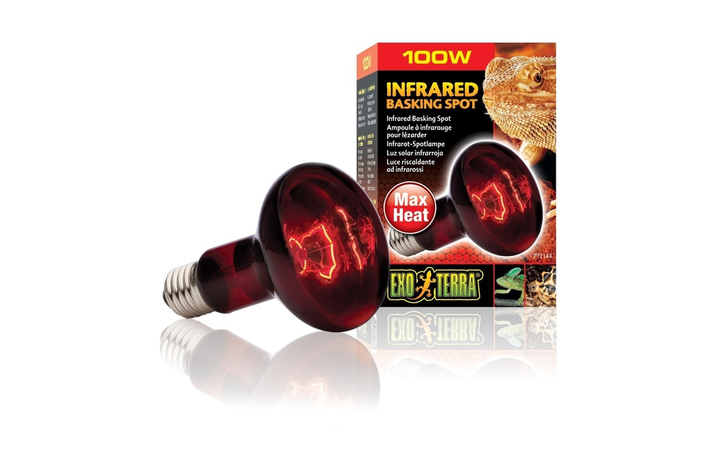 Exo Terra Lampe pour terrarium Infrared Basking Spot E27, R25/100W