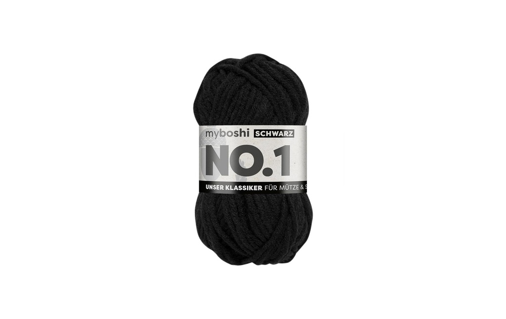 myBoshi Laine N°1 Noir 50 g, 55 m