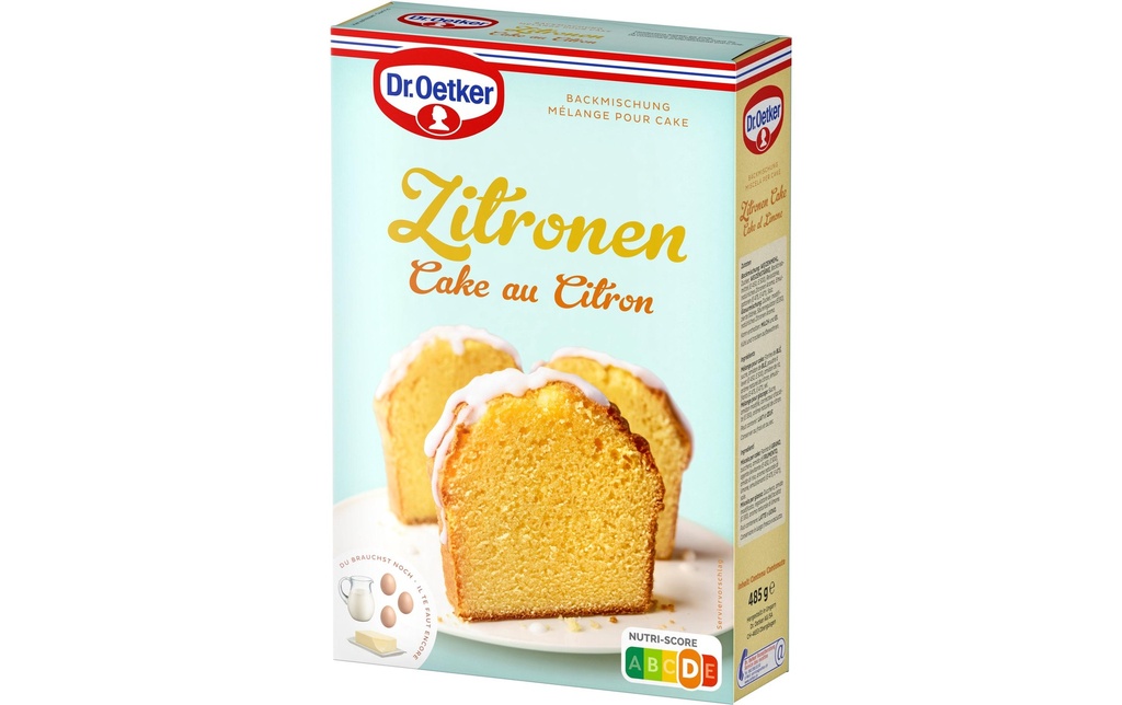 Dr.Oetker Préparation à gâteau Cake au citron 485 g