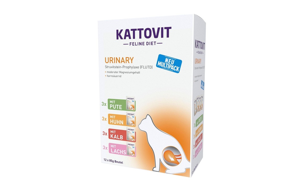 Kattovit Alimentation humide Urinary Multipack, 12 x 85 g