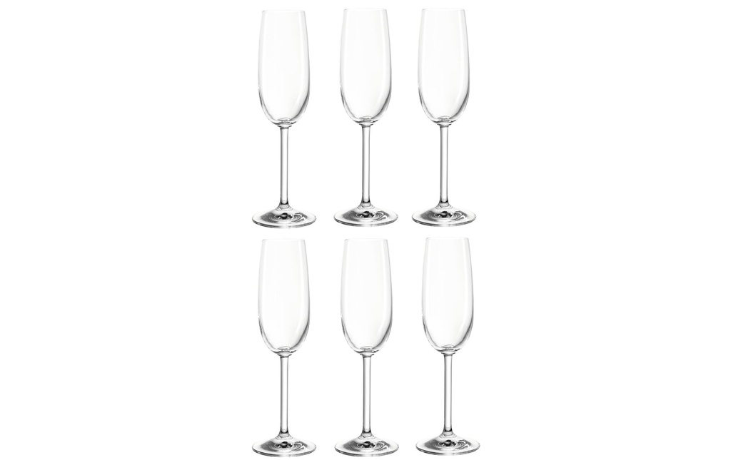 Montana Verre à Champagne Pure 200 ml, 6 Pièce/s, Transparent