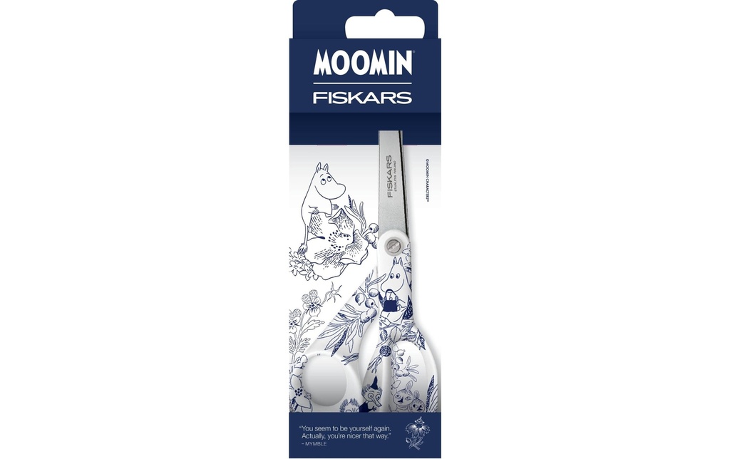 Fiskars Ciseaux Universal Moomin Haru 21 cm, Blanc