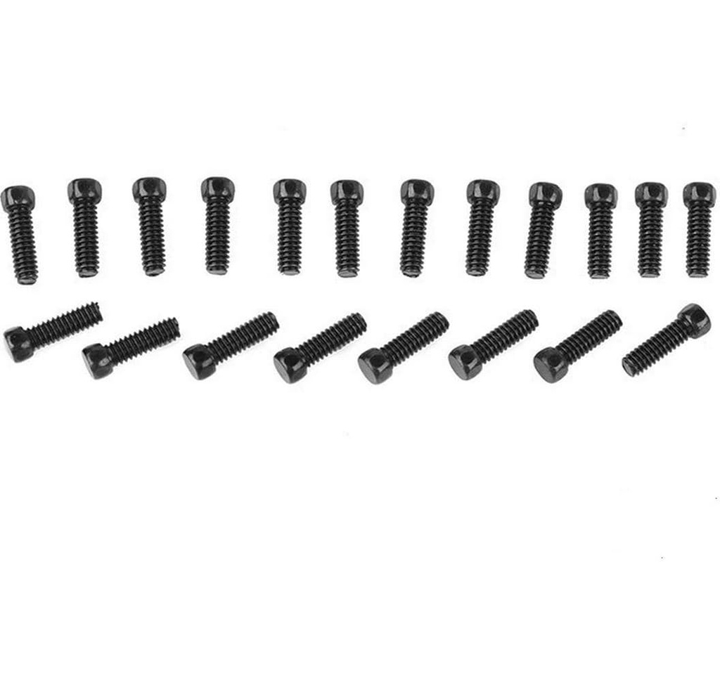 RC4WD Scale Hex Head Bolts M2 x 6 mm noir