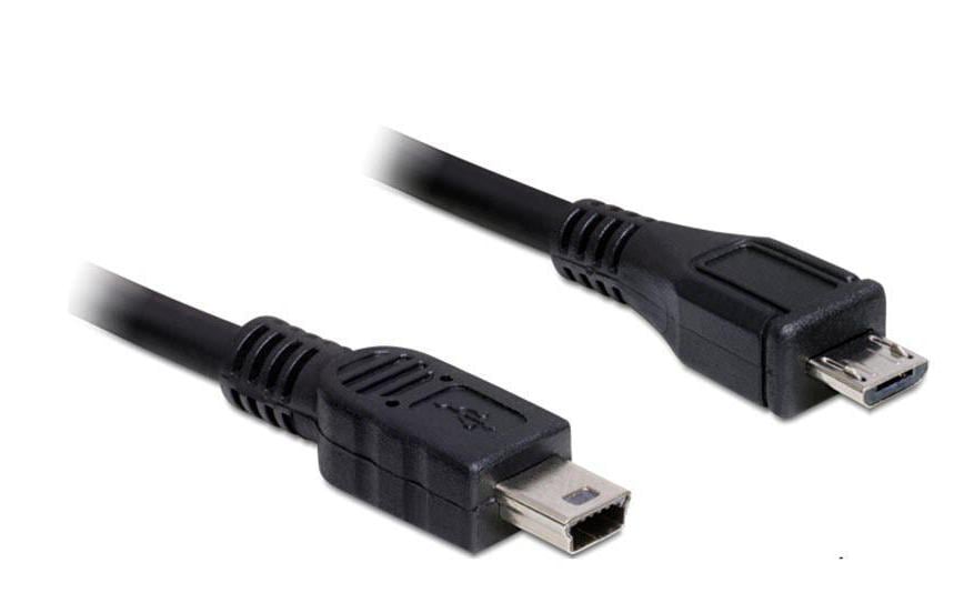 Delock Câble USB 2.0  Micro-USB B - Mini-USB B 1 m