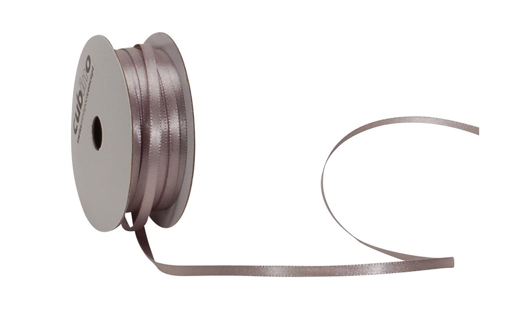 Spyk Ruban de satin 3 mm x 8 m, Argenté