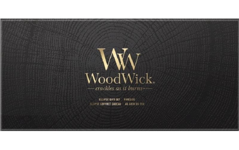 Woodwick Bougie parfumée Boîte cadeau Fireside Ellipse
