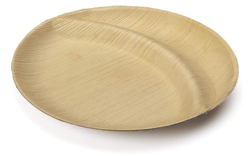 Sier Assiettes jetables Palm 23 cm, 20 Pièce/s, Brun clair