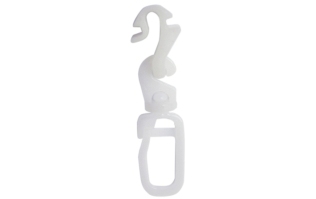Gardinia Glisseur à œillets Cliquez pour entrer et sortir, Blanc, 20 pièces