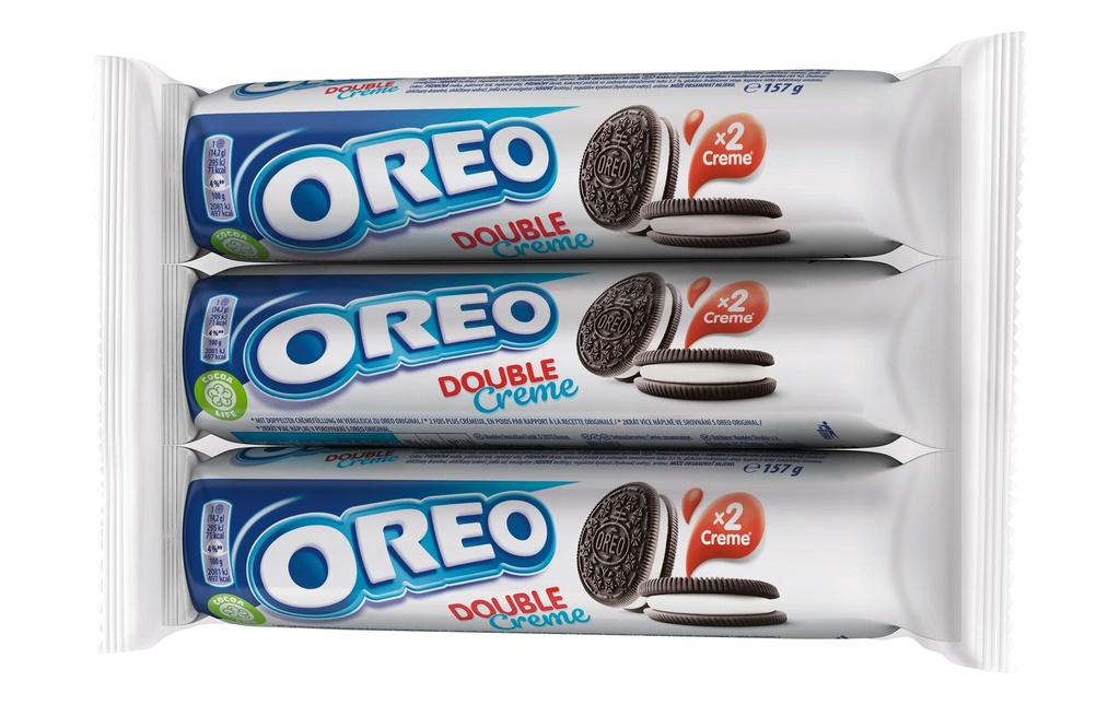 Oreo Petits gâteaux Oreo Double 3 x 157 g