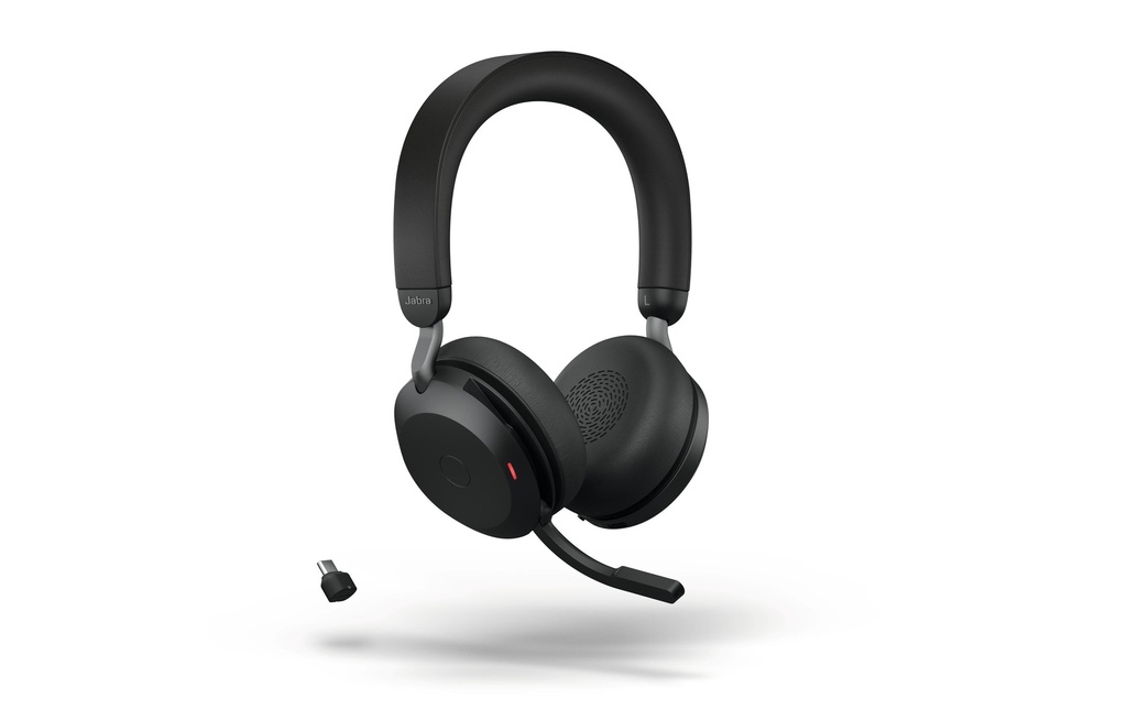 Jabra Casque avec micro Evolve2 75 Duo UC USB-C, Noir