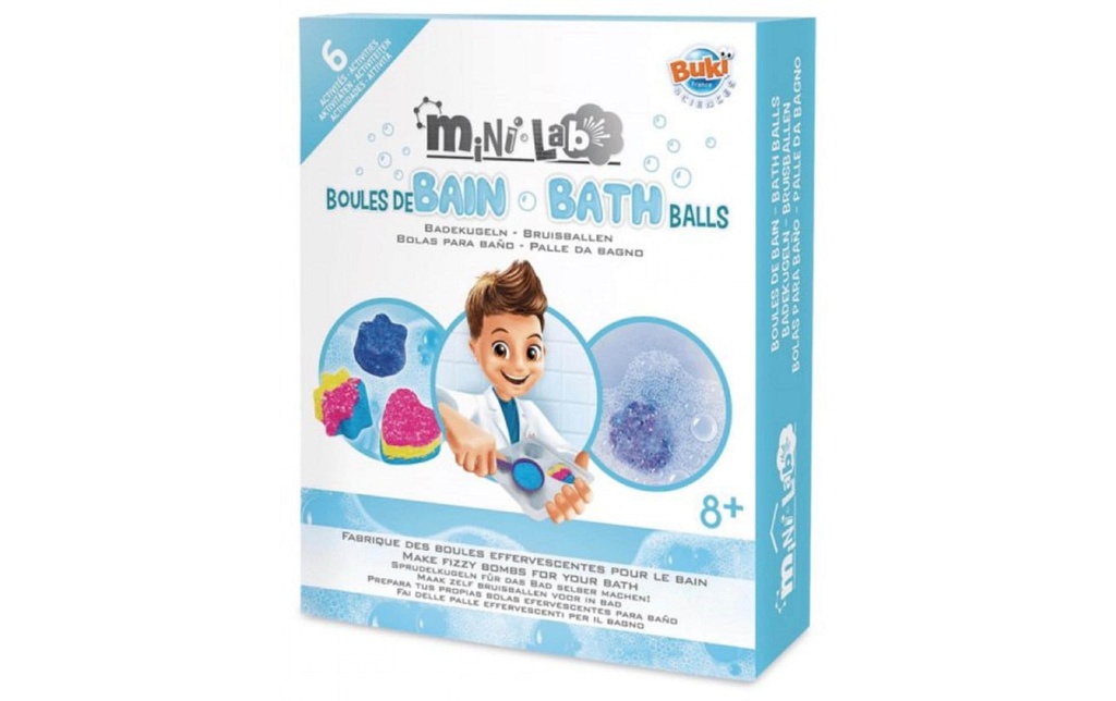Buki Boîtes d’expérimentation mini boules de bain Lab