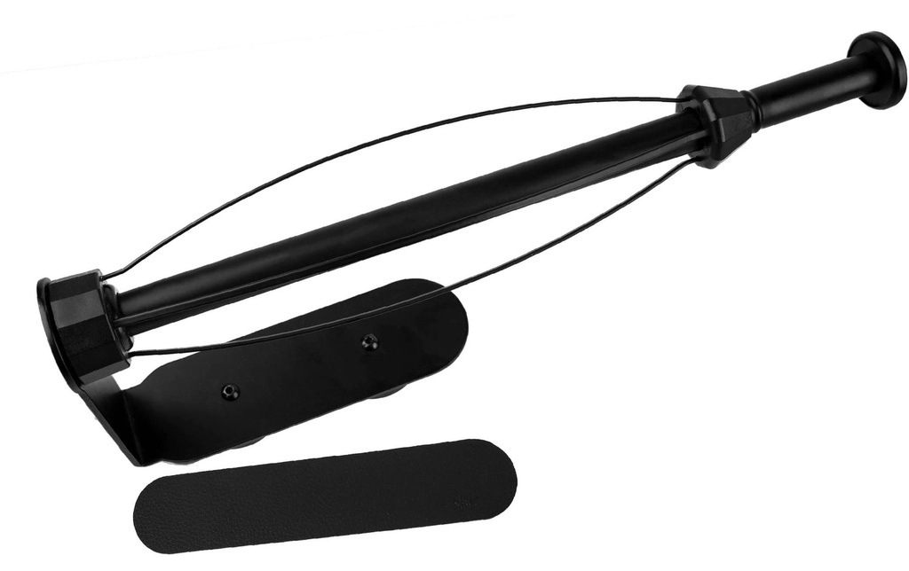 Silwy Porte-rouleau de cuisine magnétique avec baguette métallique Noir