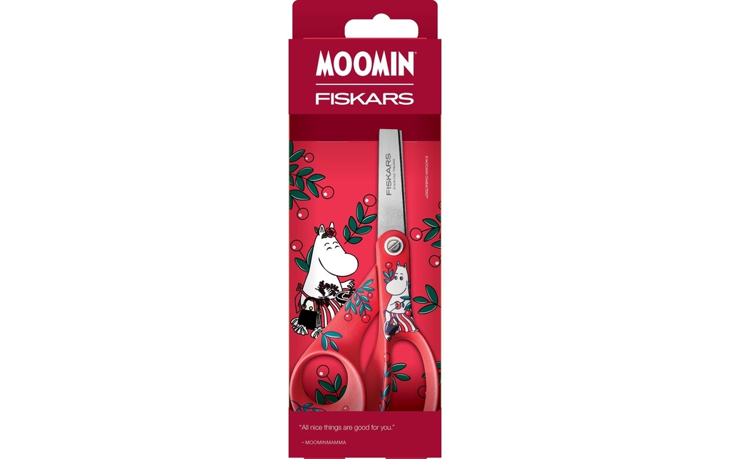 Fiskars Ciseaux Universal MoominMamma 21 cm, rouge