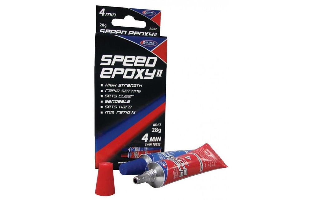 Deluxe Materials Colle pour modélisme Speed Epoxy II 4 min Transparent
