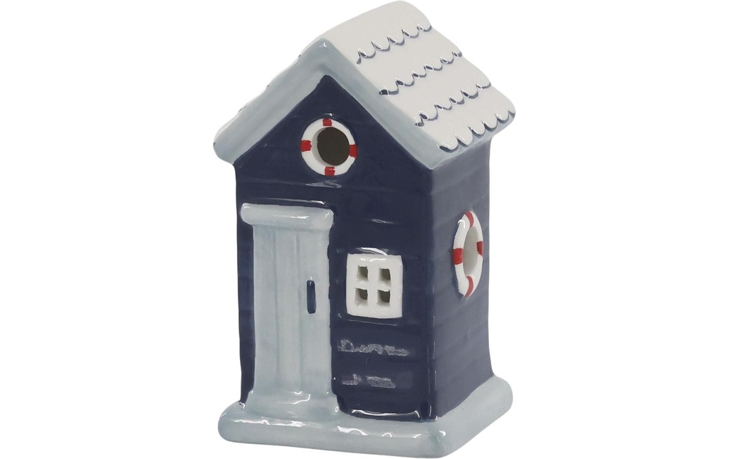 Chic Antique Objet à exposer Maison de plage 10 x 6 x 6 cm, blanc/bleu