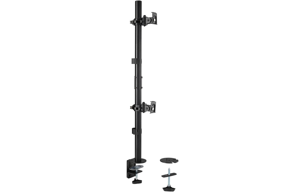 Kensington Bras vertical double écran jusqu’à 9 kg – Noir