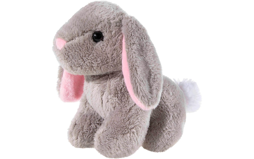 Heunec Animal en peluche Lapin Hazel at Home 13 cm, gris clair