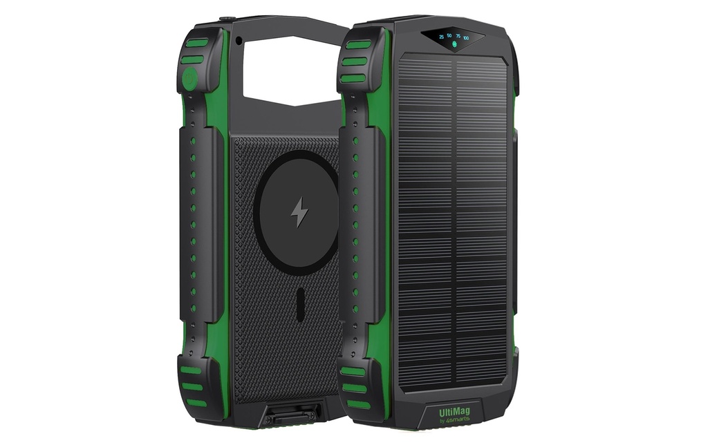 4smarts Banque d'énergie solaire Rugged TitanPack UltiMag 20000 mAh