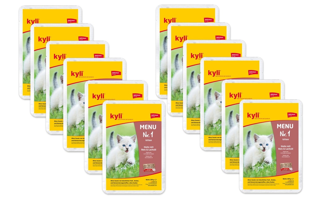 kyli Alimentation humide Kitten Menu n° 1