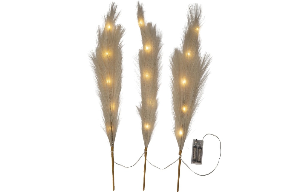 Star Trading Branche décorative Plumes Intérieur, blanc, hauteur 65 cm