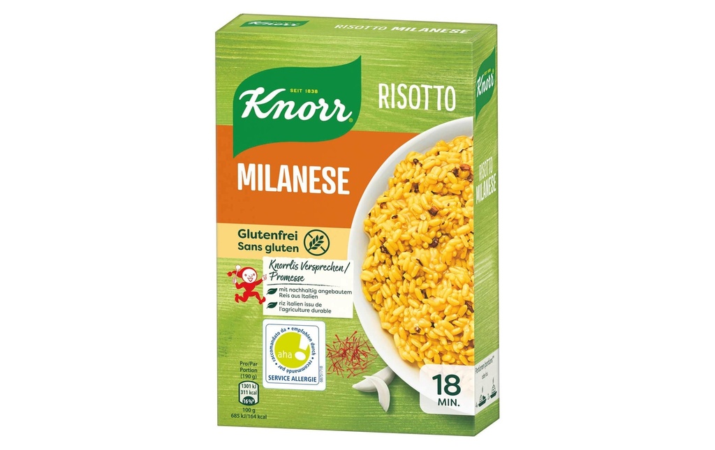 Knorr Risotto Milanese sans gluten 250 g