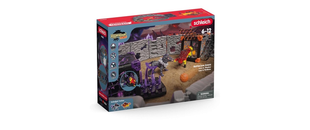 Schleich Ensemble de pions BattleCave Arena: Lave contre Ombre