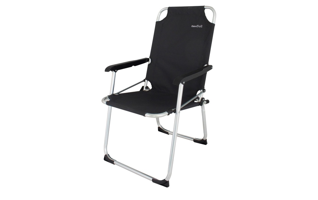 Eurotrail Chaise de camping Moita Noir