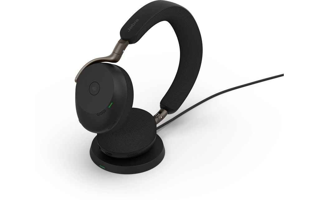 Jabra Casque avec micro Evolve3 75 MS WLC Bluetooth, USB-A, noir