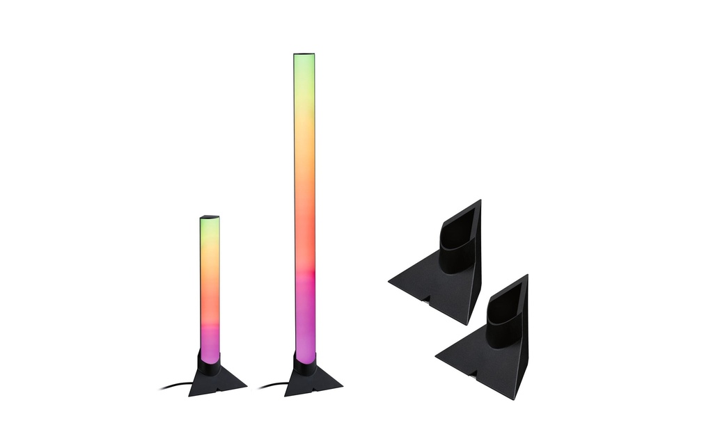 Paulmann EntertainLED Pied de support, 132 x 67 mm, Noir, 2 Pièces