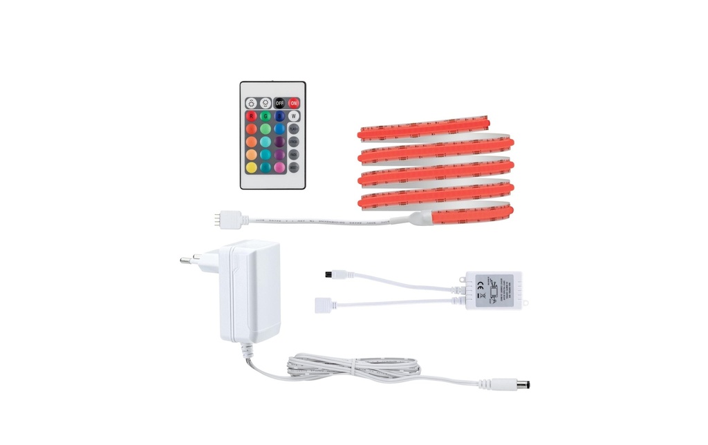 Paulmann Ruban à LED SimpLed Strip Set COB, RGB, 1.5 m, blanc
