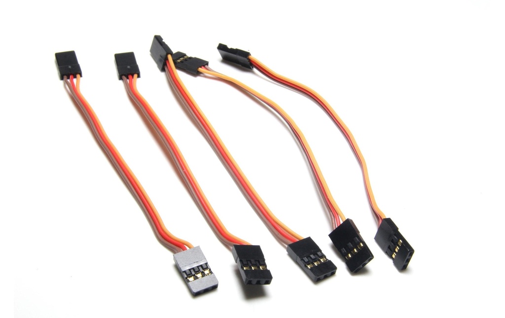 EP Câble patch servo 10 cm Connecteur JR zu Connecteur JR