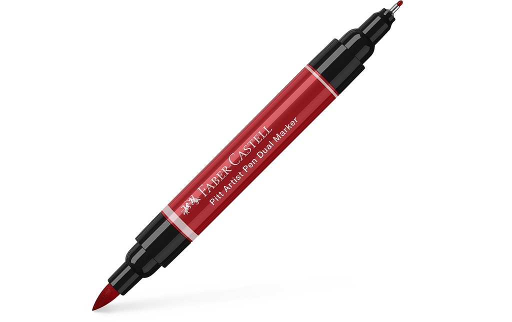 Faber-Castell Crayon à encre de Chine Pitt Artist Pen Dual Rouge foncé