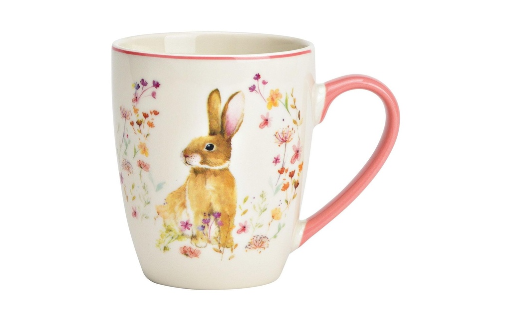 G. Wurm Tasse Lapin 360 ml, rose/blanc