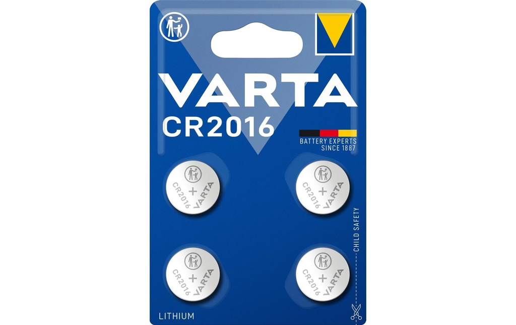 Varta Pile bouton CR2016 , 4 Pièce/s