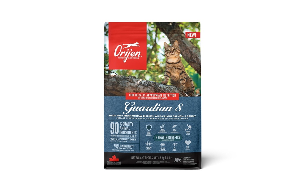 Orijen Alimentation sèche Cat Guardian 8, 1.8 kg