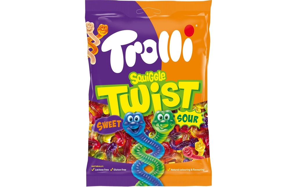 Trolli Bonbons gommeux Squiggle Twist 175 g
